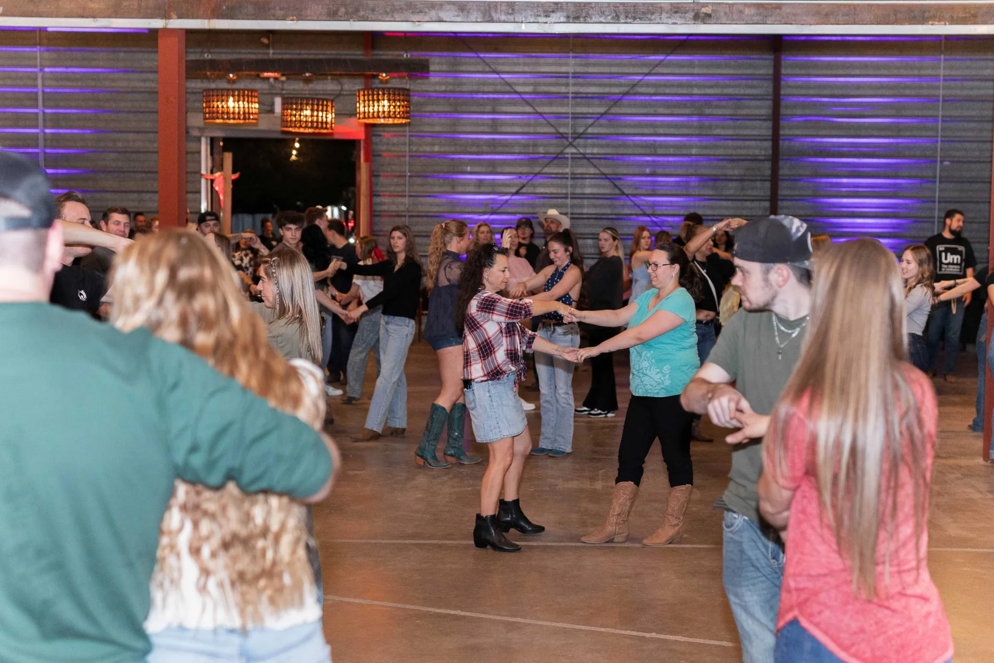 room full of dancers